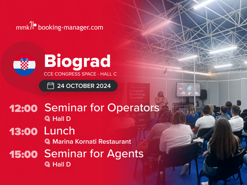 Booking Manager Seminars in Biograd 2024