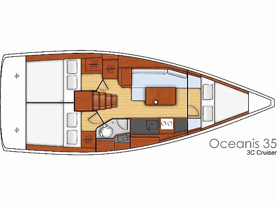 Oceanis 35 - Layout image
